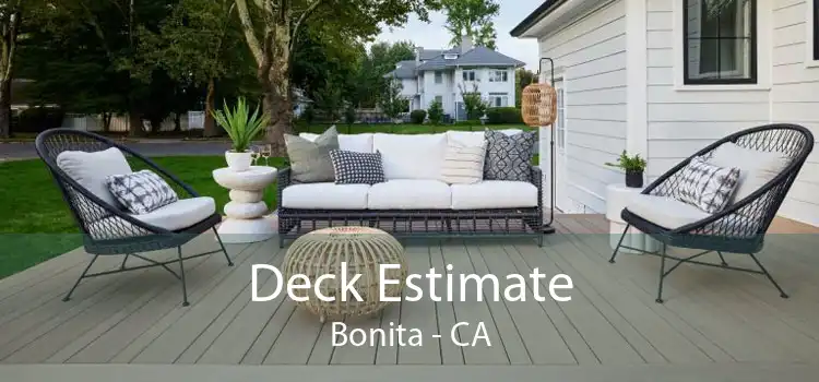 Deck Estimate Bonita - CA