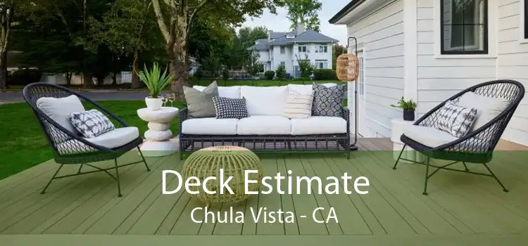 Deck Estimate Chula Vista - CA