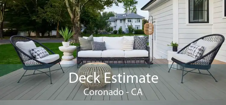 Deck Estimate Coronado - CA