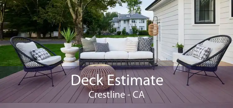 Deck Estimate Crestline - CA