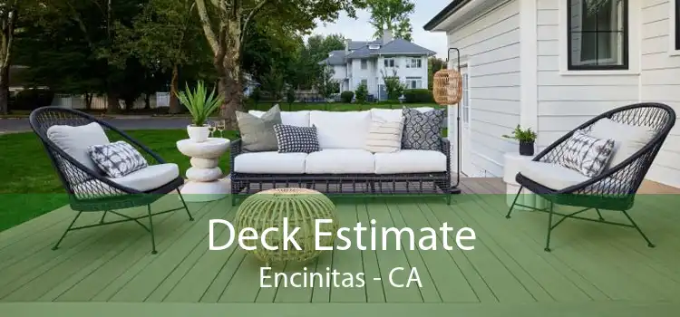 Deck Estimate Encinitas - CA