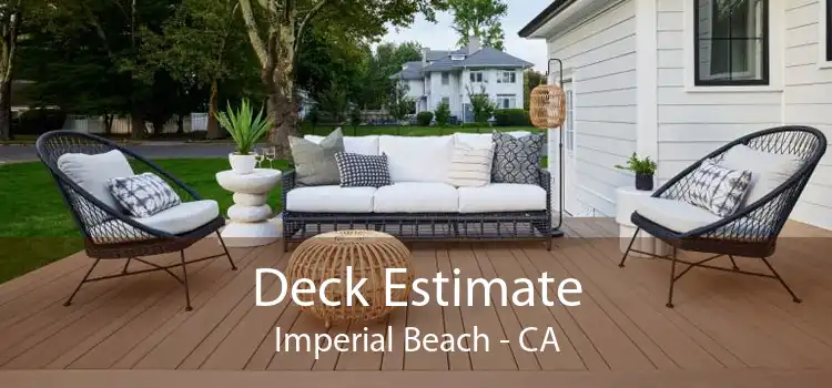 Deck Estimate Imperial Beach - CA