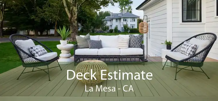 Deck Estimate La Mesa - CA