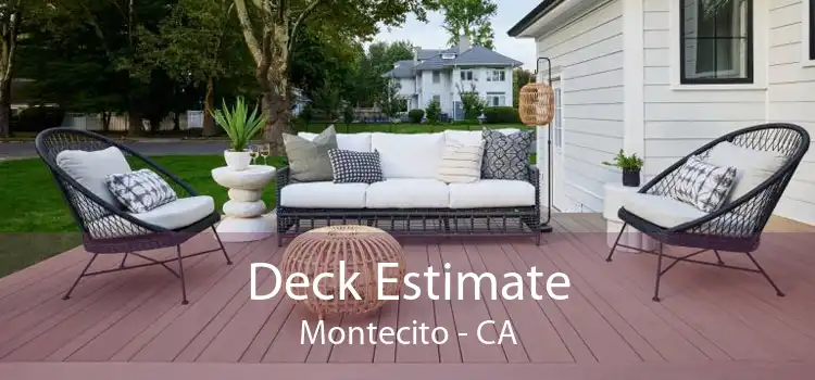 Deck Estimate Montecito - CA