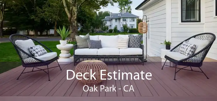 Deck Estimate Oak Park - CA