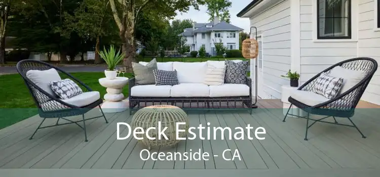 Deck Estimate Oceanside - CA