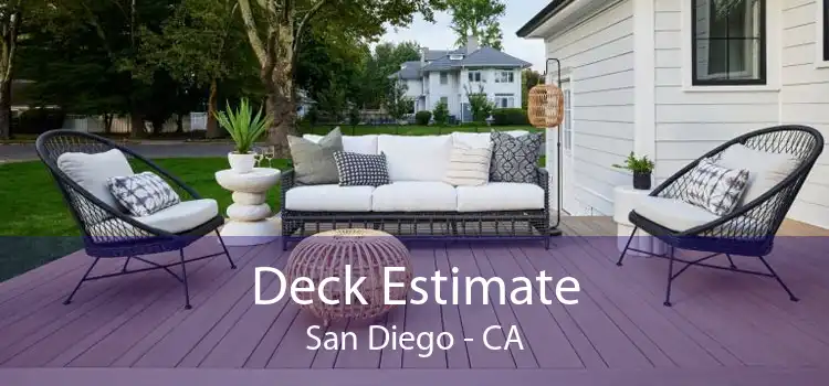 Deck Estimate San Diego - CA