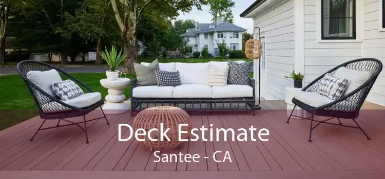 Deck Estimate Santee - CA