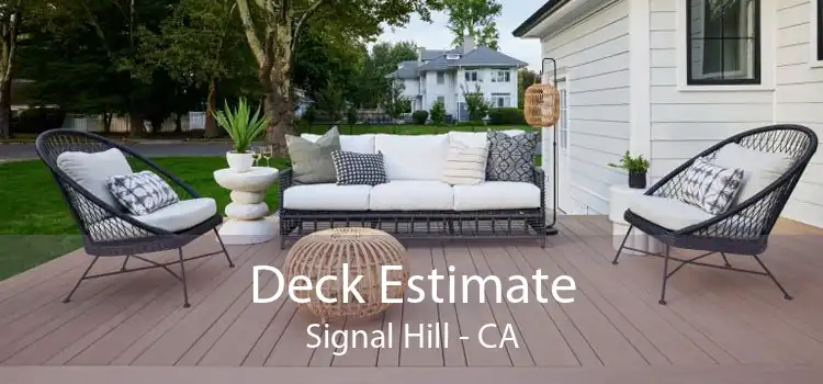 Deck Estimate Signal Hill - CA