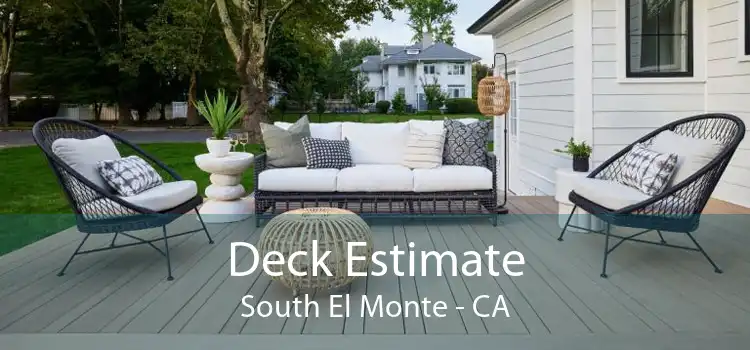 Deck Estimate South El Monte - CA