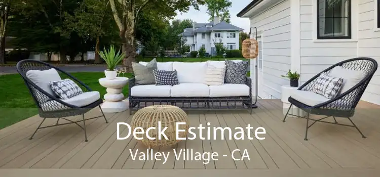 Deck Estimate Valley Village - CA