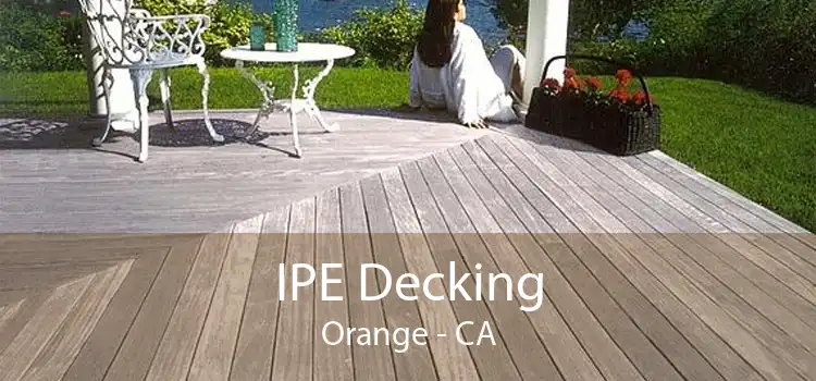 IPE Decking Orange - CA