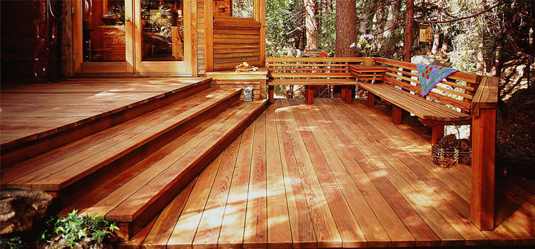 Trex Redwood Decking in Van Nuys, CA